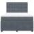 Pat box spring cu saltea, gri închis, 160x200 cm, catifea GartenMobel Dekor