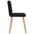 Scaune de sufragerie 6 buc. negru material textil GartenMobel Dekor
