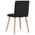 Scaune de sufragerie 6 buc. negru material textil GartenMobel Dekor