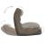 Scaun de podea pliabil, gri taupe, material textil GartenMobel Dekor