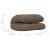 Scaun de podea pliabil, gri taupe, material textil GartenMobel Dekor