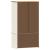 Dulap VIGO, alb, 90x55x170 cm, lemn masiv de pin GartenMobel Dekor