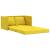 Canapea extensibilă 2 în 1 galben închis 122x204x55 cm catifea GartenMobel Dekor