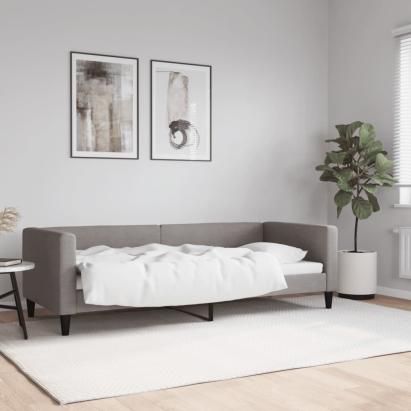 Pat de zi, gri taupe, 80x200 cm, material textil GartenMobel Dekor