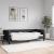 Pat de zi, negru, 90x200 cm, material textil GartenMobel Dekor