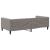 Cadru de pat, gri taupe, 100 x 200 cm, material textil GartenMobel Dekor