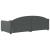 Pat de zi, gri închis, 90x200 cm, material textil GartenMobel Dekor