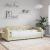 Cadru de pat, crem, 100 x 200 cm, material textil GartenMobel Dekor