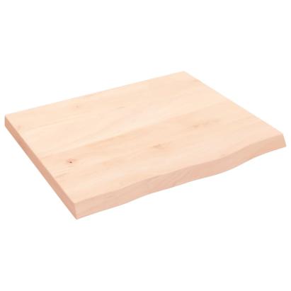 Poliță de perete, 60x50x(2-4) cm, lemn masiv de stejar netratat GartenMobel Dekor