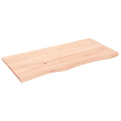 Poliță de perete, 100x50x2 cm, lemn masiv de stejar netratat GartenMobel Dekor