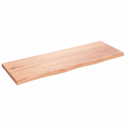 Poliță perete maro deschis 80x30x2 cm lemn masiv stejar tratat GartenMobel Dekor