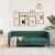 Canapea, 2 locuri, verde închis, material textil GartenMobel Dekor