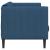 Canapea cu 2 locuri, albastru, material textil GartenMobel Dekor