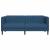 Canapea cu 2 locuri, albastru, material textil GartenMobel Dekor