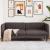 Canapea cu 3 locuri, maro închis, material textil GartenMobel Dekor