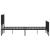 Cadru pat fără saltea, cu tăblie picioare negru 160x200cm metal GartenMobel Dekor