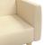 Canapea extensibilă cu 2 locuri, crem, material textil GartenMobel Dekor