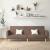 Canapea extensibilă cu 2 locuri, gri taupe, material textil GartenMobel Dekor