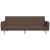 Canapea extensibilă cu 2 locuri, gri taupe, material textil GartenMobel Dekor