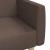 Canapea extensibilă cu 2 locuri, gri taupe, material textil GartenMobel Dekor