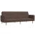 Canapea extensibilă cu 2 locuri, gri taupe, material textil GartenMobel Dekor