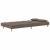 Canapea extensibilă cu 2 locuri, 2 perne, gri taupe, textil GartenMobel Dekor