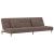 Canapea extensibilă cu 2 locuri, 2 perne, gri taupe, textil GartenMobel Dekor