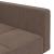 Canapea extensibilă cu 2 locuri, 2 perne, gri taupe, textil GartenMobel Dekor