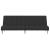Canapea extensibilă cu 2 locuri, negru, material textil GartenMobel Dekor