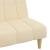 Canapea extensibilă cu 2 locuri, crem, material textil GartenMobel Dekor