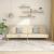 Canapea extensibilă cu 2 locuri, crem, material textil GartenMobel Dekor