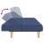 Canapea extensibilă cu 2 locuri, albastru, material textil GartenMobel Dekor
