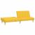 Canapea extensibilă cu 2 locuri, galben, material textil GartenMobel Dekor
