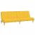 Canapea extensibilă cu 2 locuri, galben, material textil GartenMobel Dekor
