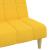 Canapea extensibilă cu 2 locuri, galben, material textil GartenMobel Dekor