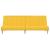 Canapea extensibilă cu 2 locuri, galben, material textil GartenMobel Dekor
