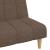 Canapea extensibilă cu 2 locuri, gri taupe, material textil GartenMobel Dekor