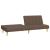 Canapea extensibilă cu 2 locuri, gri taupe, material textil GartenMobel Dekor