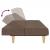 Canapea extensibilă cu 2 locuri, gri taupe, material textil GartenMobel Dekor