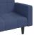 Canapea extensibilă cu 2 locuri, 2 perne, albastru, textil GartenMobel Dekor
