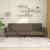 Canapea extensibilă cu 2 locuri, 2 perne, gri taupe, textil GartenMobel Dekor