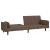 Canapea extensibilă cu 2 locuri, 2 perne, gri taupe, textil GartenMobel Dekor