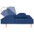 Canapea extensibilă cu 2 locuri, 2 perne, albastru, textil GartenMobel Dekor