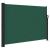 Copertina laterală retractabilă, verde închis, 140x500 cm GartenMobel Dekor