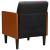Canapea Scaun cu Cotiere Negru 55 cm Catifea GartenMobel Dekor