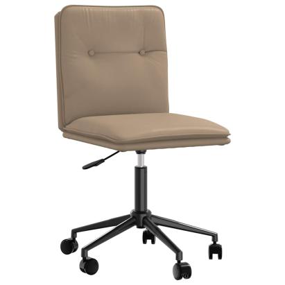 Scaun de sufragerie din piele artificială Cappuccino GartenMobel Dekor