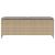Bancă de grădină cu pernă Bej 110x30x40,5 cm Poly Ratan GartenMobel Dekor