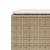 Bancă de grădină cu pernă Bej 110x30x40,5 cm Poly Ratan GartenMobel Dekor
