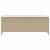 Bancă de grădină cu pernă Bej 110x30x40,5 cm Poly Ratan GartenMobel Dekor