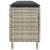 Bancă de grădină cu pernă gri deschis 110x30x40,5 cm Poly Ratan GartenMobel Dekor
